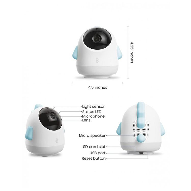 Baba-Eletronica-Inteligente-com-Camera-2K-UHD-Tela-Dividida-foto-5