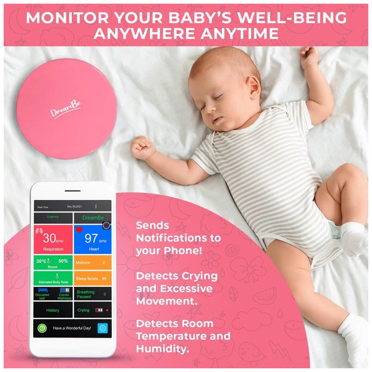 Monitor-de-Respiracao-de-Bebe-Inteligente-sem-Contato-WiFi-foto-2