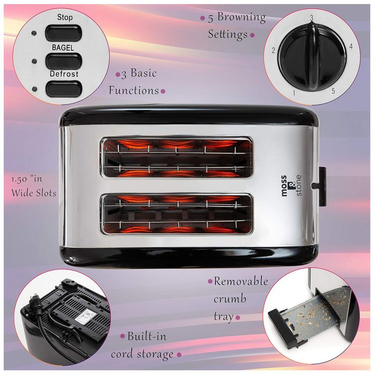 Torradeira-Eletrica-2-Fatias-com-5-Niveis-de-Tostagem-e-foto-2