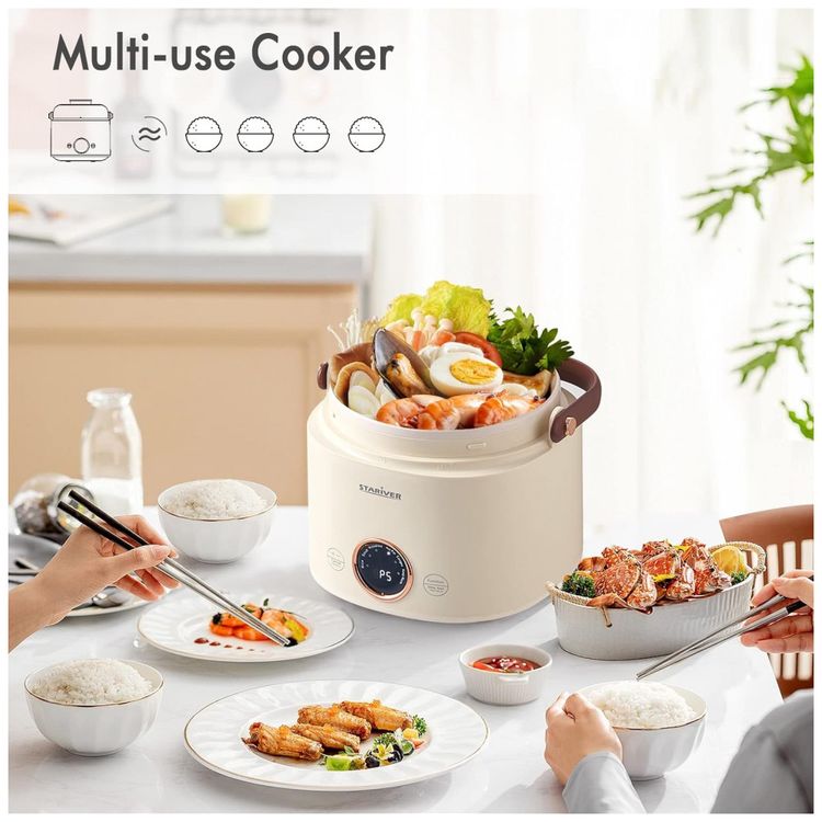 Mini-Panela-de-Arroz-Eletrica-1L-com-Alca-e-Funcao-Manter-foto-3