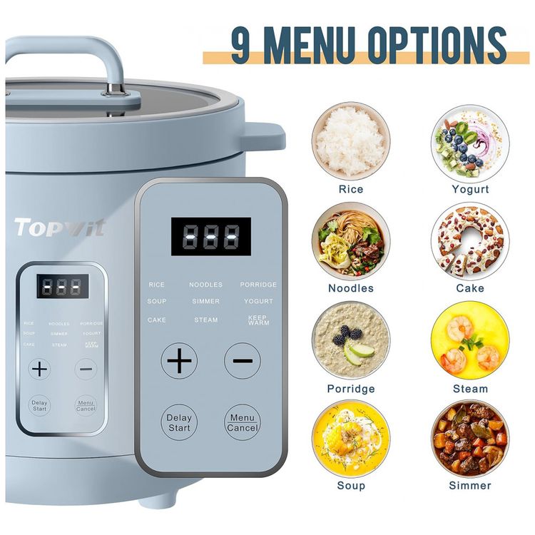 Mini-Panela-de-Arroz-Eletrica-12L-com-Tampa-De-Vidro-e-foto-2