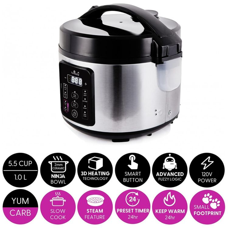 Panela-de-Arroz-Eletrica-1-Litro-em-Aco-Inoxidavel-e-8-foto-1