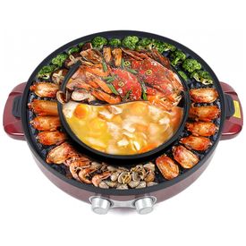 Panela-Eletrica-Multifuncional-2-em-1-com-Grill-e-Controle-foto-0