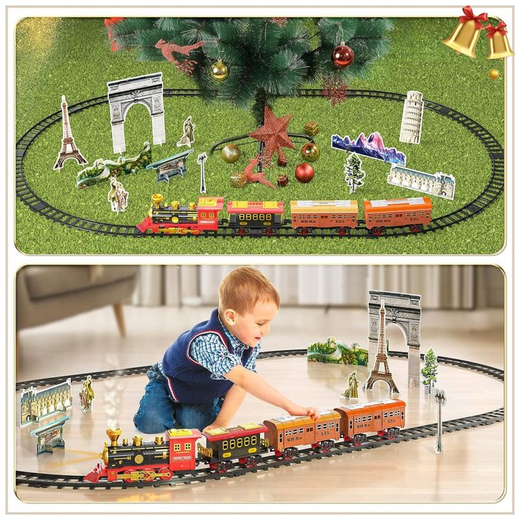 Conjunto-de-Trenzinho-de-Brinquedo-com-Vapor-Luz-e-Sons-foto-5