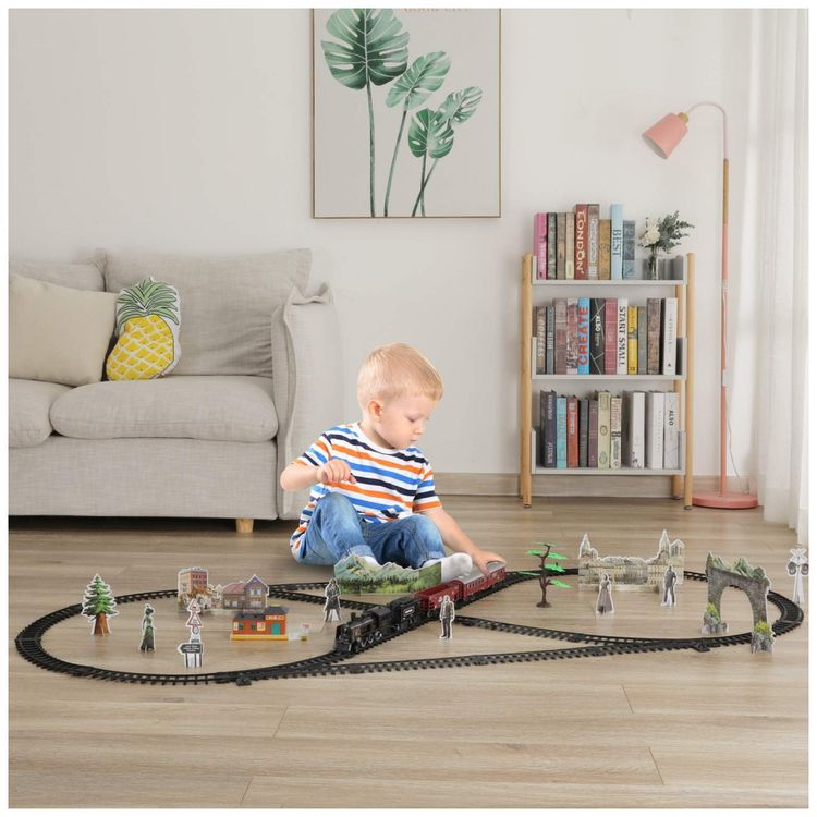 Conjunto-de-Trenzinho-de-Brinquedo-com-Som-de-Trem-Realista-foto-4