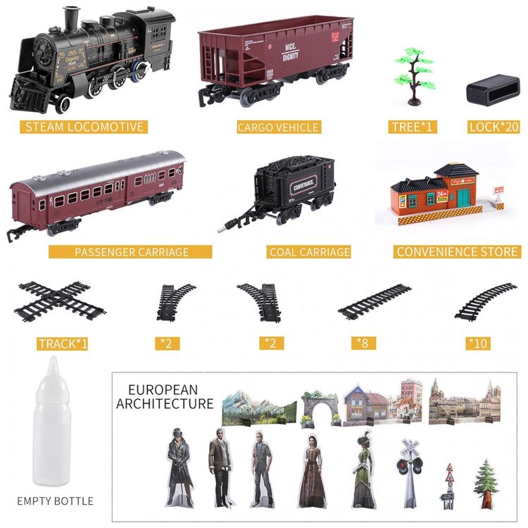 Conjunto-de-Trenzinho-de-Brinquedo-com-Som-de-Trem-Realista-foto-5