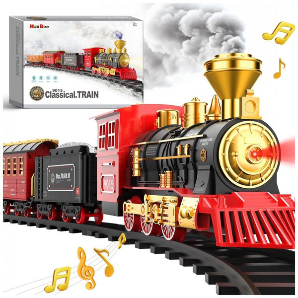 Conjunto-de-Trenzinho-de-Brinquedo-com-Vapor-Carros-de-foto-0