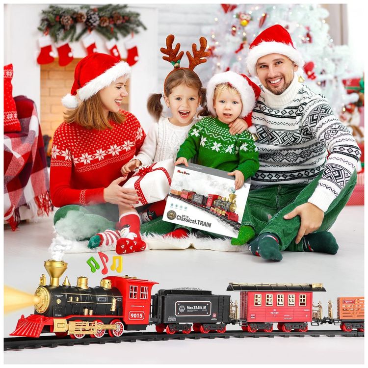 Conjunto-de-Trenzinho-de-Brinquedo-com-Vapor-Carros-de-foto-5