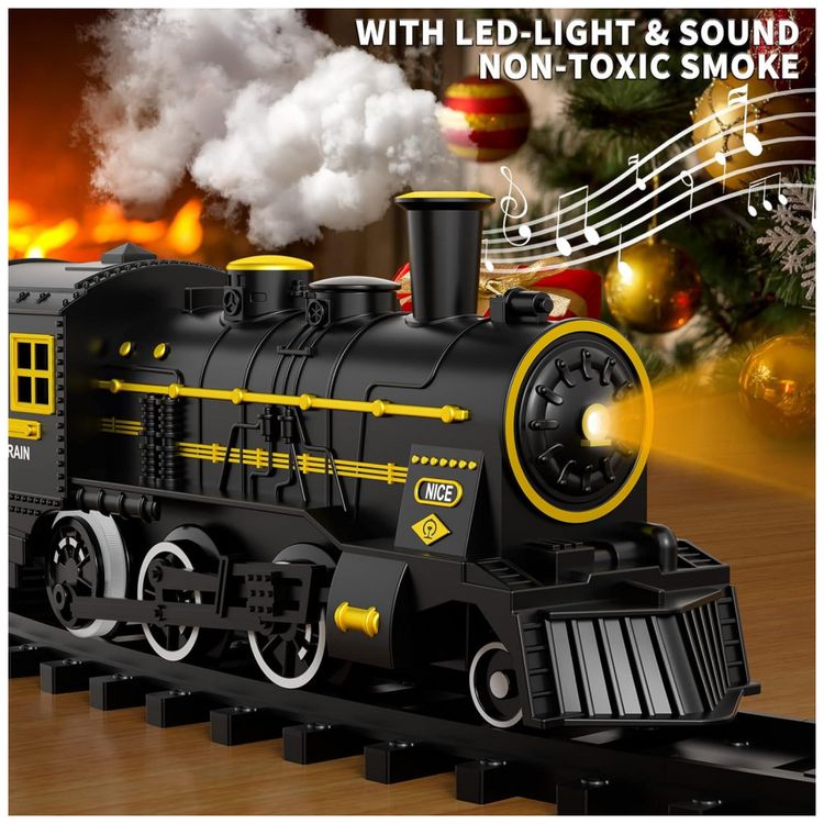 Conjunto-de-Trenzinho-de-Brinquedo-com-Vapor-Luz-e-Sons-foto-2