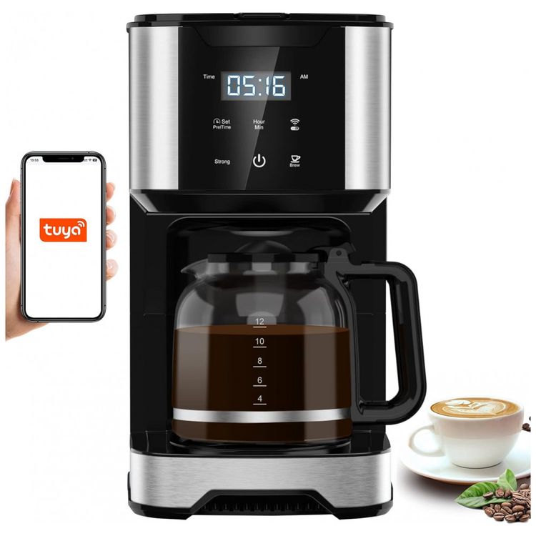 Cafeteira-Programavel-12L-em-Aco-Inoxidavel-com-Tela-LCD-e-foto-0