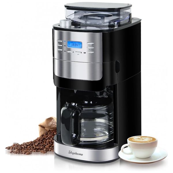 Cafeteira-Eletrica-Programavel-com-Moedor-de-Cafe-e-Jarra-de-foto-0