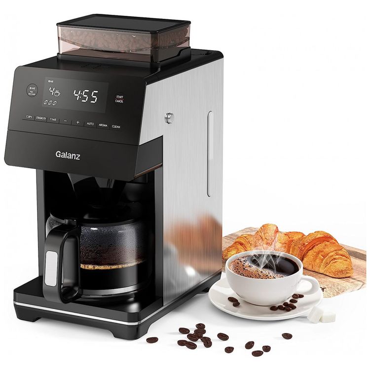 Maquina-de-Cafe-2-em-1-com-Moagem-Ajustavel-Tela-LED-foto-0