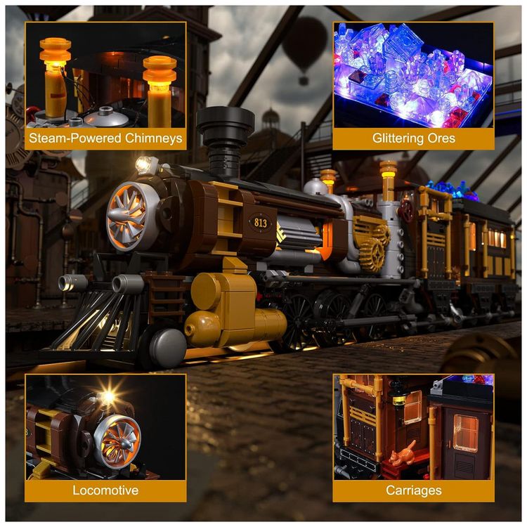 Kit-de-Construcao-Trem-e-Estacao-de-Trem-Steampunk-2899-foto-4