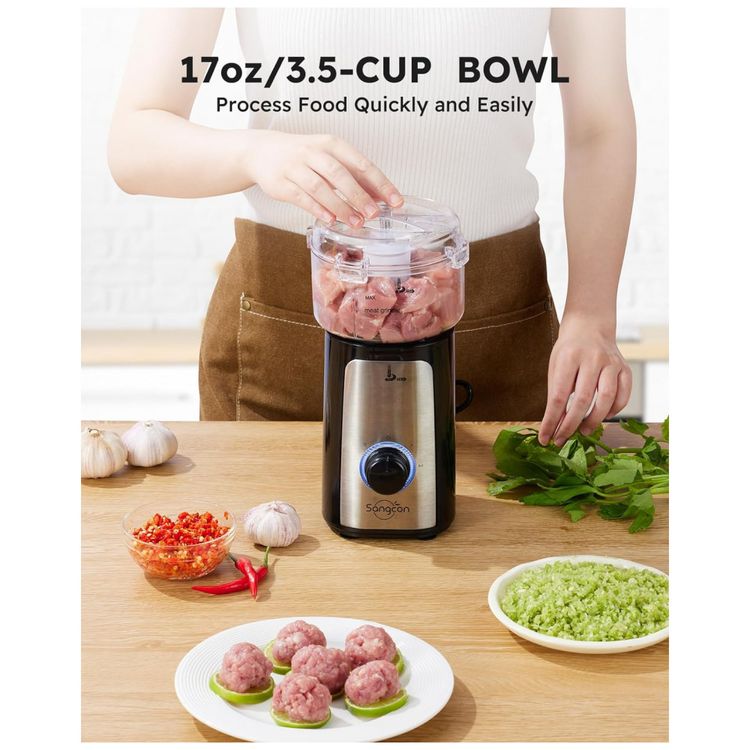Mini-Processador-de-Alimentos-3-em-1-com-2-Velocidades-e-foto-2