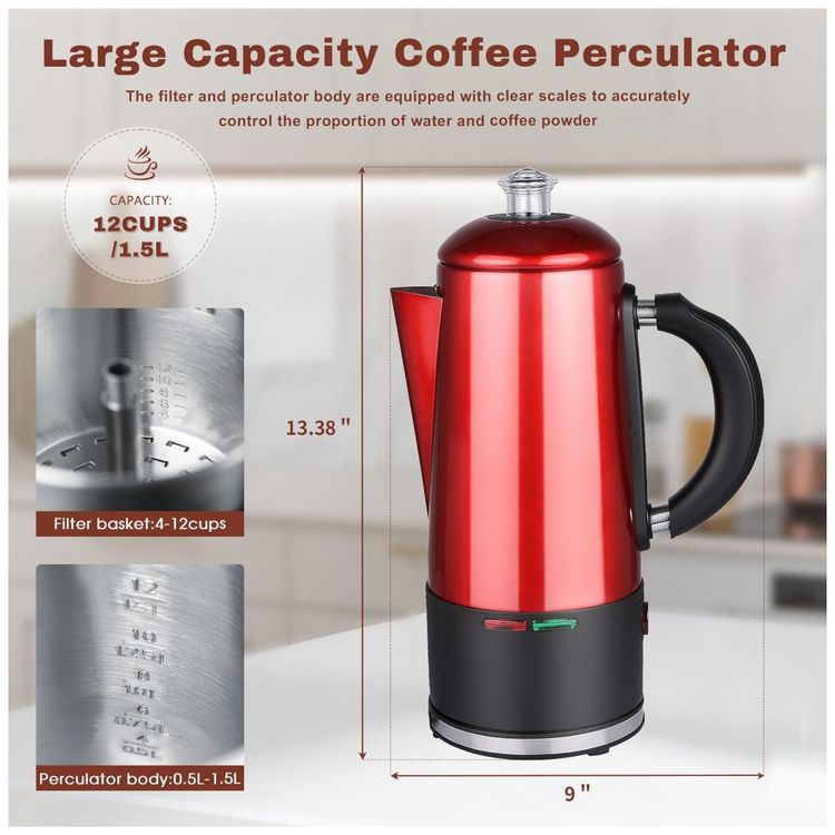 Coador-de-Cafe-Eletrico-ate-12-Xicaras-em-Aco-Inoxidavel-foto-1