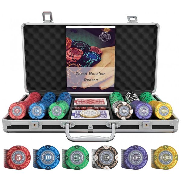 Maleta-de-Poker-com-300-Fichas-de-Argila-Numeradas-e-Manual-foto-0