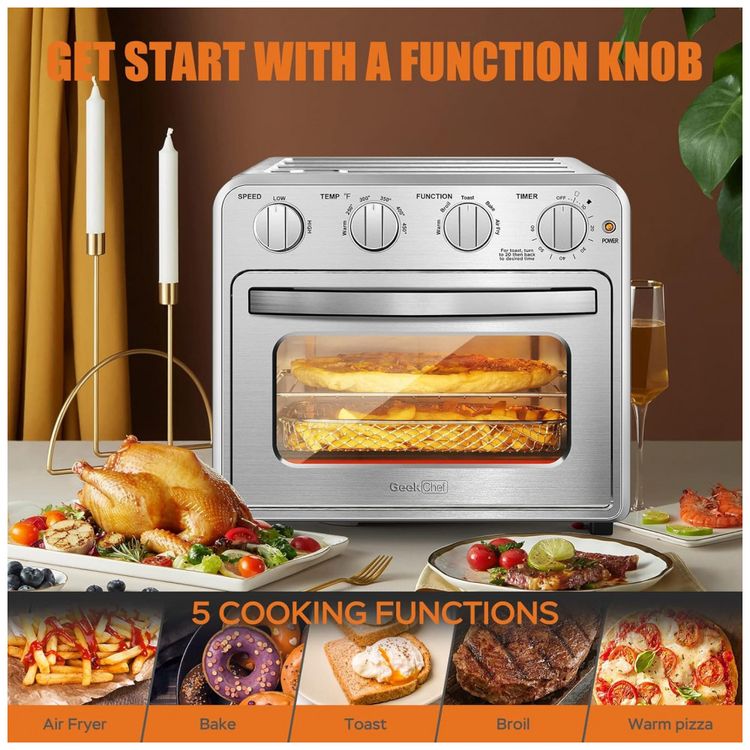 Forno-Eletrico-de-Bancada-16-Litros-com-5-Funcoes-Incluindo-foto-3