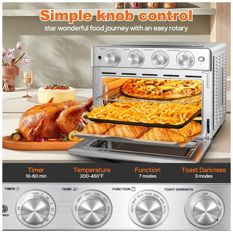 Forno-Eletrico-de-Bancada-26L-com-6-Funcoes-Incluindo-Air-foto-3