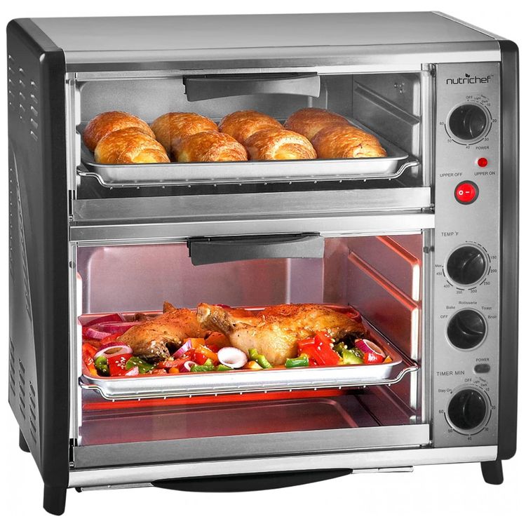 Forno-Duplo-Eletrico-de-Bancada-42L-com-Conveccao-e-foto-0