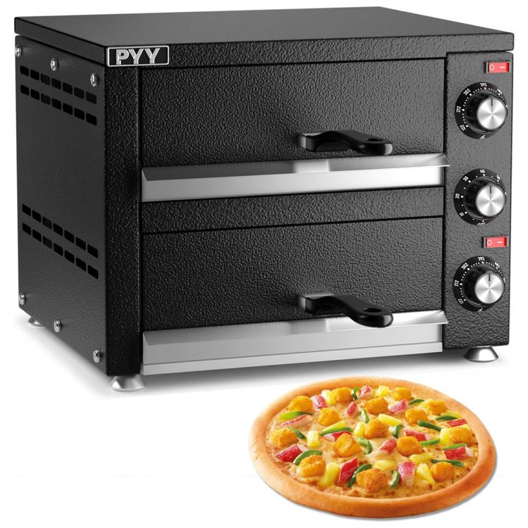 Forno-de-Pizza-Eletrico-Duplo-de-Bancada-com-Temporizador-foto-0