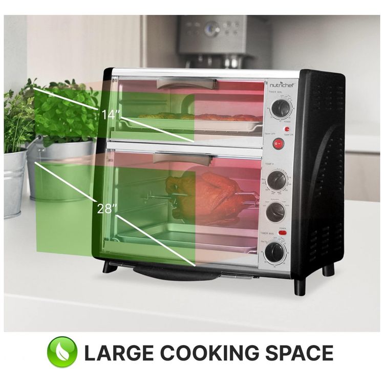 Forno-Duplo-Eletrico-de-Bancada-42L-com-Conveccao-e-foto-3
