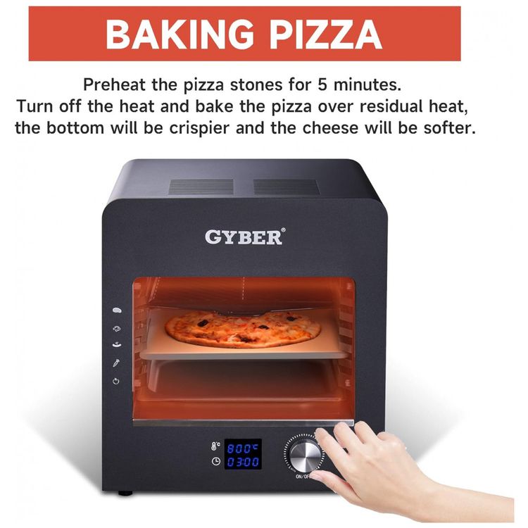 Forno-de-Pizza-Eletrico-de-Bancada-com-Alta-Temperatura-e-foto-1