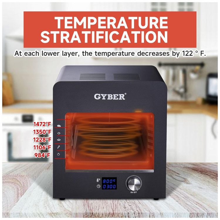 Forno-de-Pizza-Eletrico-de-Bancada-com-Alta-Temperatura-e-foto-3