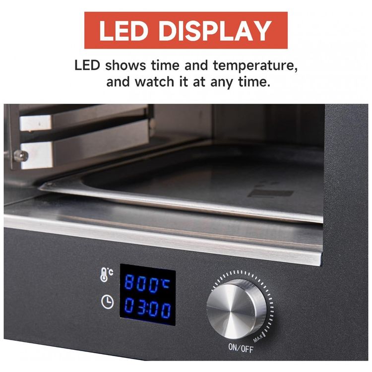 Forno-de-Pizza-Eletrico-de-Bancada-com-Alta-Temperatura-e-foto-4