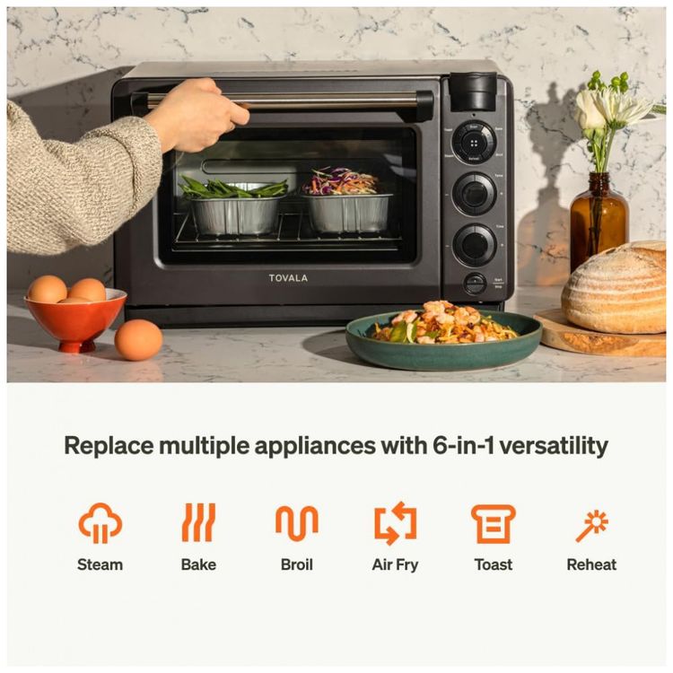 Forno-Eletrico-de-Bancada-Inteligente-6-em-1-com-Funcao-foto-1