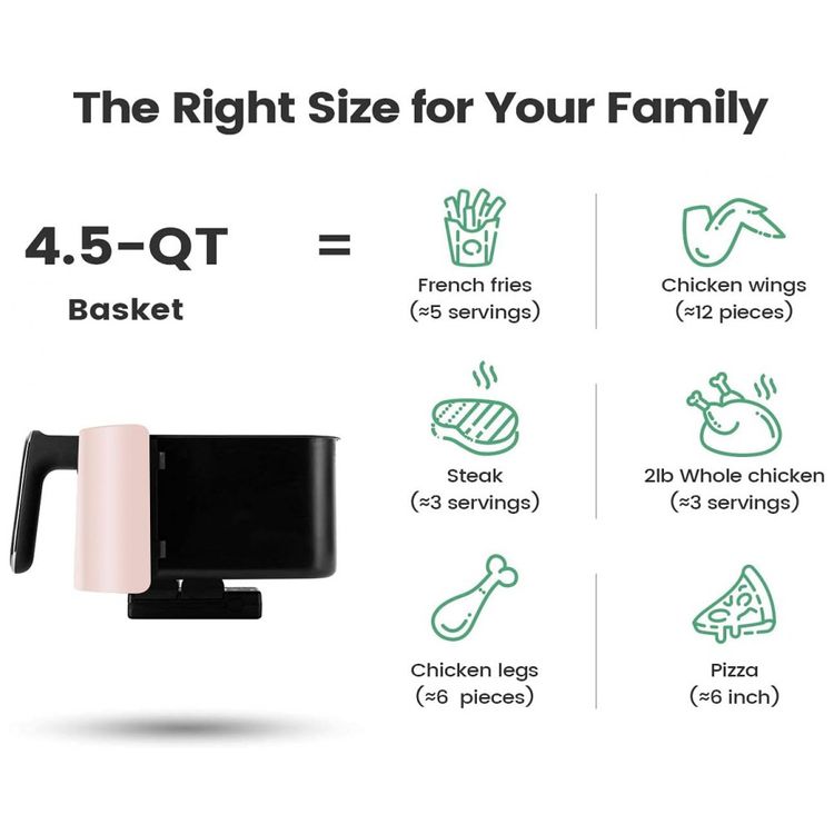 Air-Fryer-4-Litros-8-em-1-com-Painel-de-Controle-Digital-foto-5