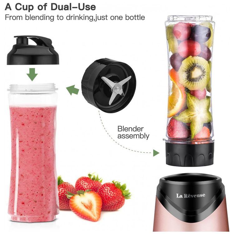 Liquidificador-Portatil-550mL-com-2-Garrafas-Esportivas-foto-2