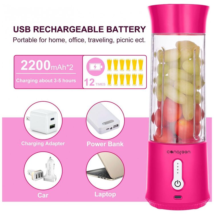 Liquidificador-Portatil-500mL-com-6-Laminas-e-Garrafa-foto-2