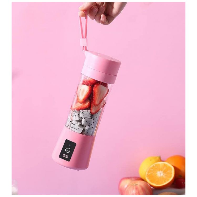 Mini-Liquidificador-Portatil-370mL-com-6-Laminas-150W-Rosa-foto-2