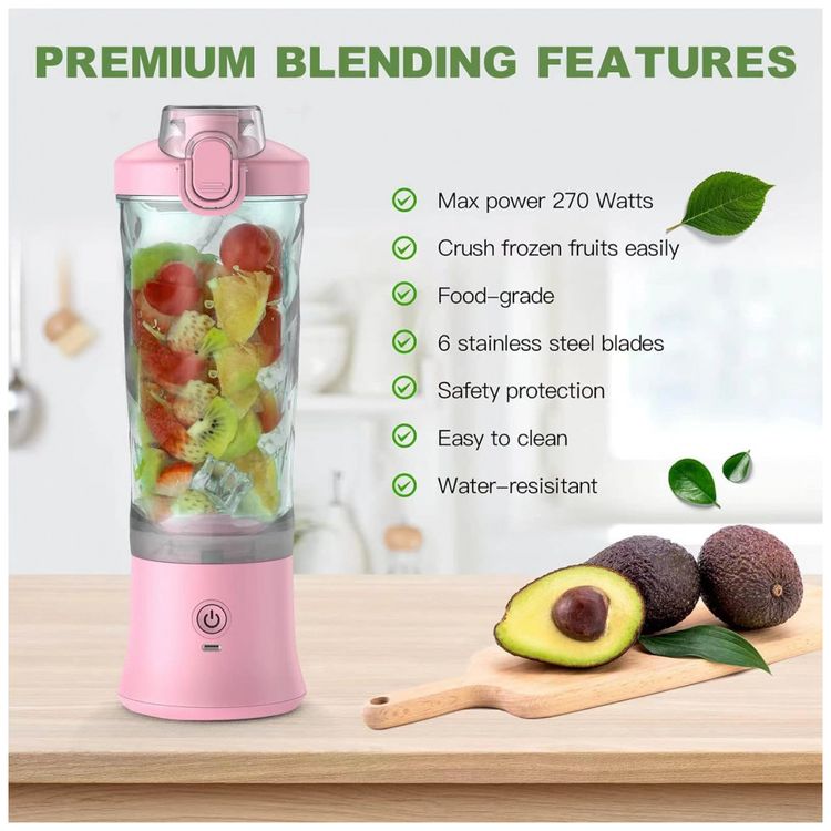 Mini-Liquidificador-Portatil-590mL-com-Garrafa-270W-foto-2