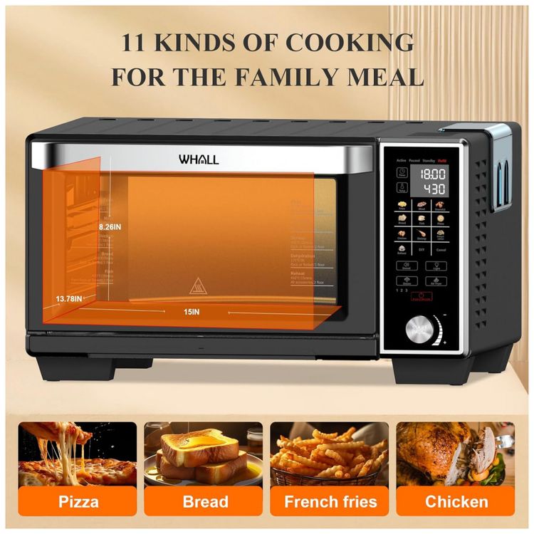Forno-Eletrico-de-Bancada-Inteligente-30-Litros-11-em-1-com-foto-3