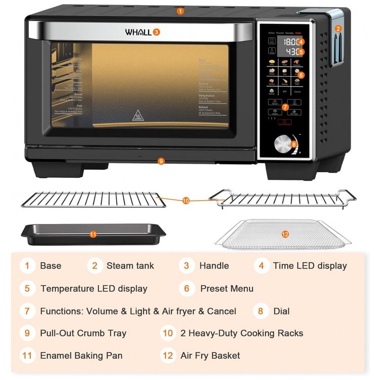Forno-Eletrico-de-Bancada-Inteligente-30-Litros-11-em-1-com-foto-4