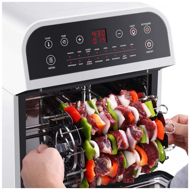 Forno-Eletrico-de-Bancada-12-Litros-15-em-1-com-Rotisserie-e-foto-4