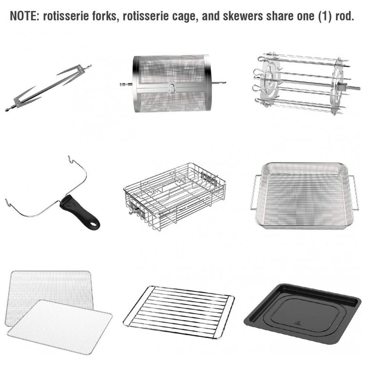 Forno-Eletrico-de-Bancada-12-Litros-15-em-1-com-Rotisserie-e-foto-5