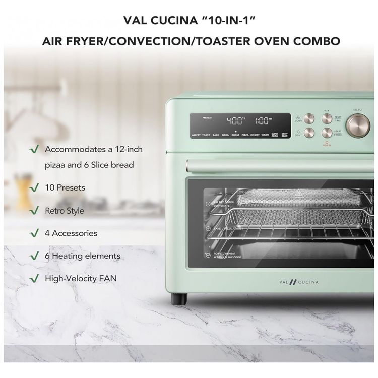 Forno-Eletrico-Retro-25-Litros-10-em-1-Multifuncional-de-foto-1