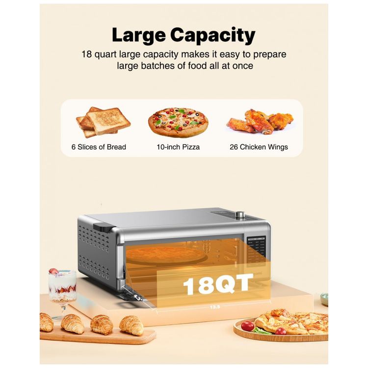 Forno-Eletrico-de-Bandada-17-Litros-9-em-1-com-Grill-foto-2