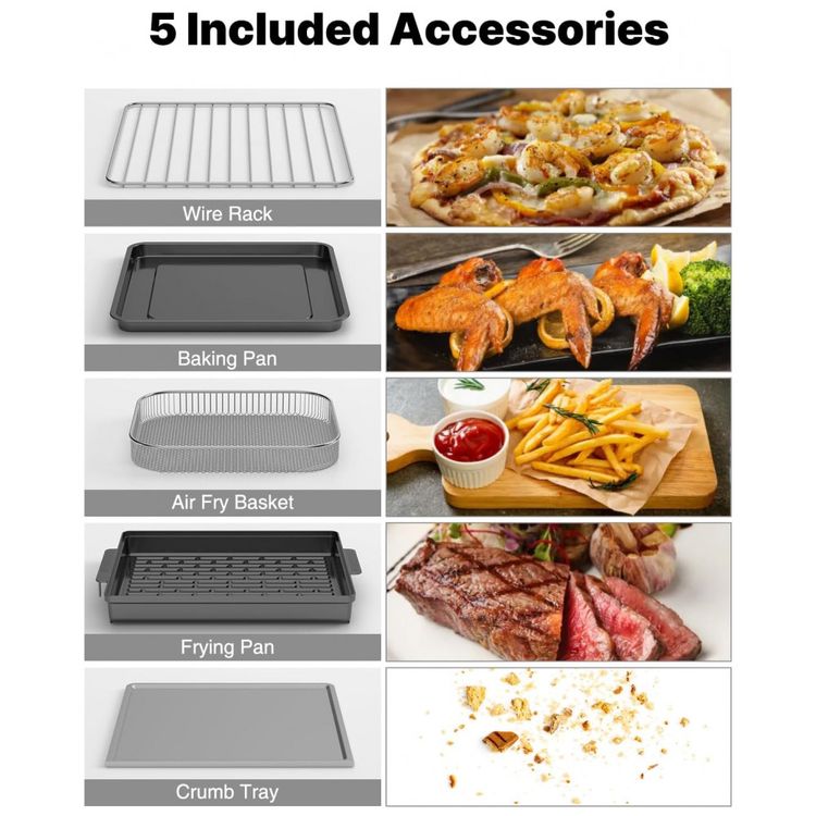 Forno-Eletrico-de-Bandada-17-Litros-9-em-1-com-Grill-foto-5