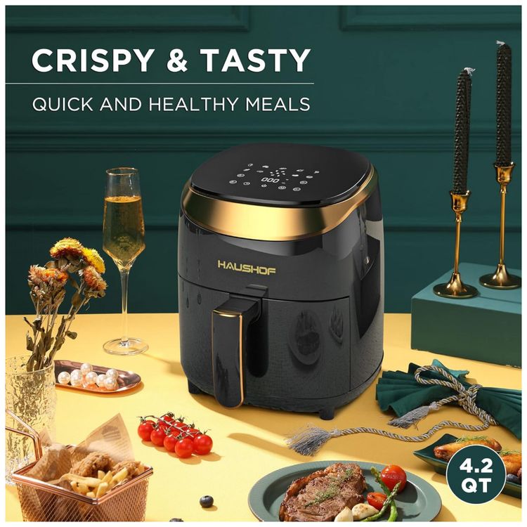 Air-Fryer-4-Litros-com-9-Funcoes-para-1-a-4-Pessoas-Aco-foto-4