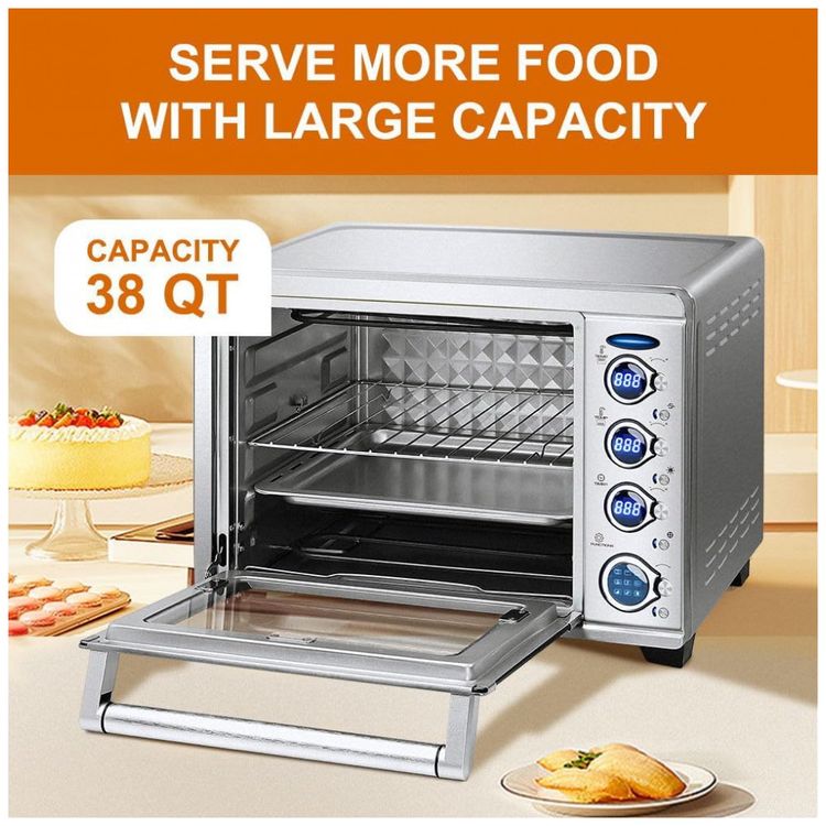 Forno-Eletrico-de-Bancada-37-Litros-9-em-1-com-Funcao-Air-foto-1