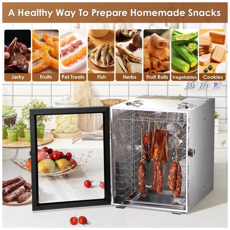 Desidratador-de-Alimentos-Profissional-com-12-Bandejas-de-foto-1