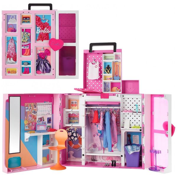 Closet-da-Barbie-Dream-House-com-35-Acessorios-e-5-Roupas-foto-0