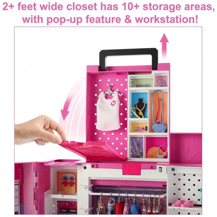 Closet-da-Barbie-Dream-House-com-35-Acessorios-e-5-Roupas-foto-2