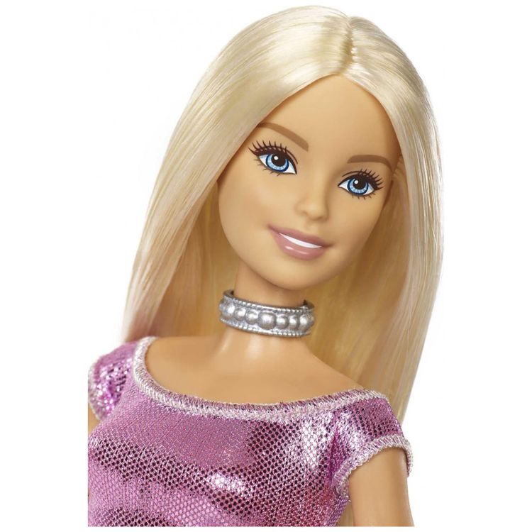 Boneca-Barbie-Feliz-Aniversario-com-Vestido-Rosa-Glitter-e-foto-1