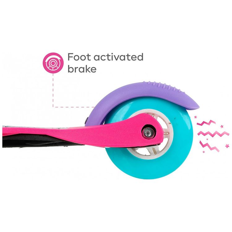 Patinete-Infantil-com-3-Rodas-Iluminadas-da-Barbie-Rosa-foto-5