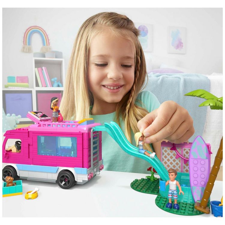 Kit-de-Construcao-Acampamento-da-Barbie-com-580-Pecas-e-4-foto-1
