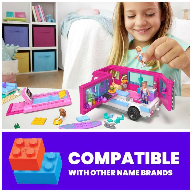 Kit-de-Construcao-Acampamento-da-Barbie-com-580-Pecas-e-4-foto-2
